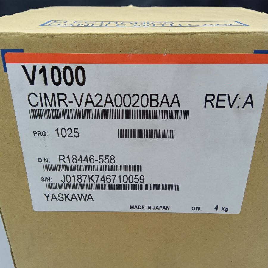 【新品 日本の首都発 ★適当お願いごと書振り出し可★】安川電機 はたご屋取り替えっこ CIMR-VA2A0020BAA【６ヶ月引き受ける】
