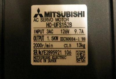 【新品 日本の首都発 ★適当お願いごと書振り出し可★】MITSUBISHI/三菱 HC-UFS152B サーボ原動機【６ヶ月引き受ける】