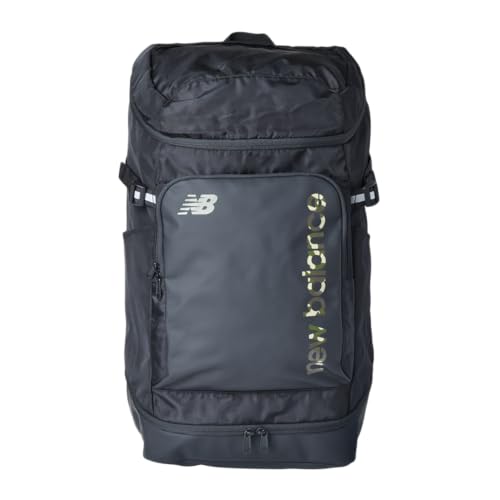 [ニューバランス] リュック トップローディングバックパック 40? (LAB55615) 大容量 通学 黒 部活 40L A4収納 撥水 はっ