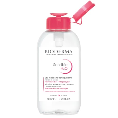 【正規品】ビオデルマ（Bioderma）サンシビオ エイチツーオー D（H2O） 片手プッシュポンプ 500mL 敏感肌用 クレンジング水（大容