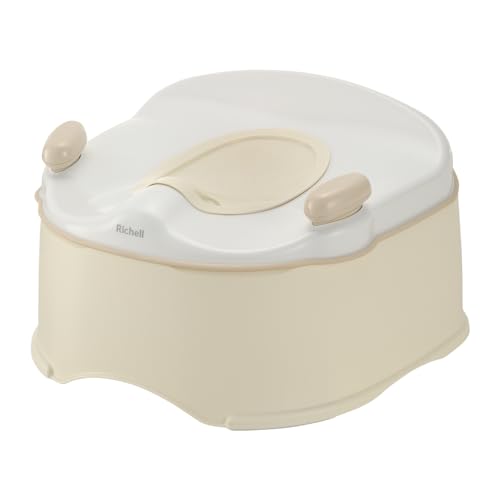リッチェル トイサポ おまる ベージュ 抗菌加工 おまる：1才頃～、補助便座(グリップ付)：1才6カ月頃～4才頃、補助便座(グリップなし)：2才 5,415円