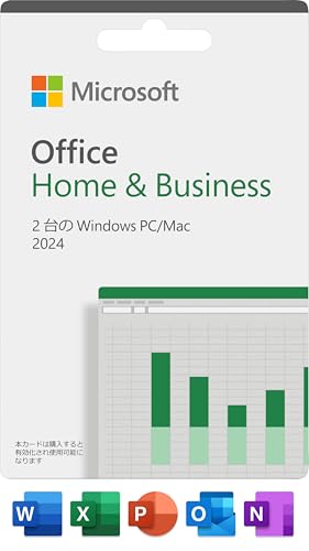 Microsoft Office Home & Business 2024(最新 永続版)|カード版|Windows11、10/mac対応|PC