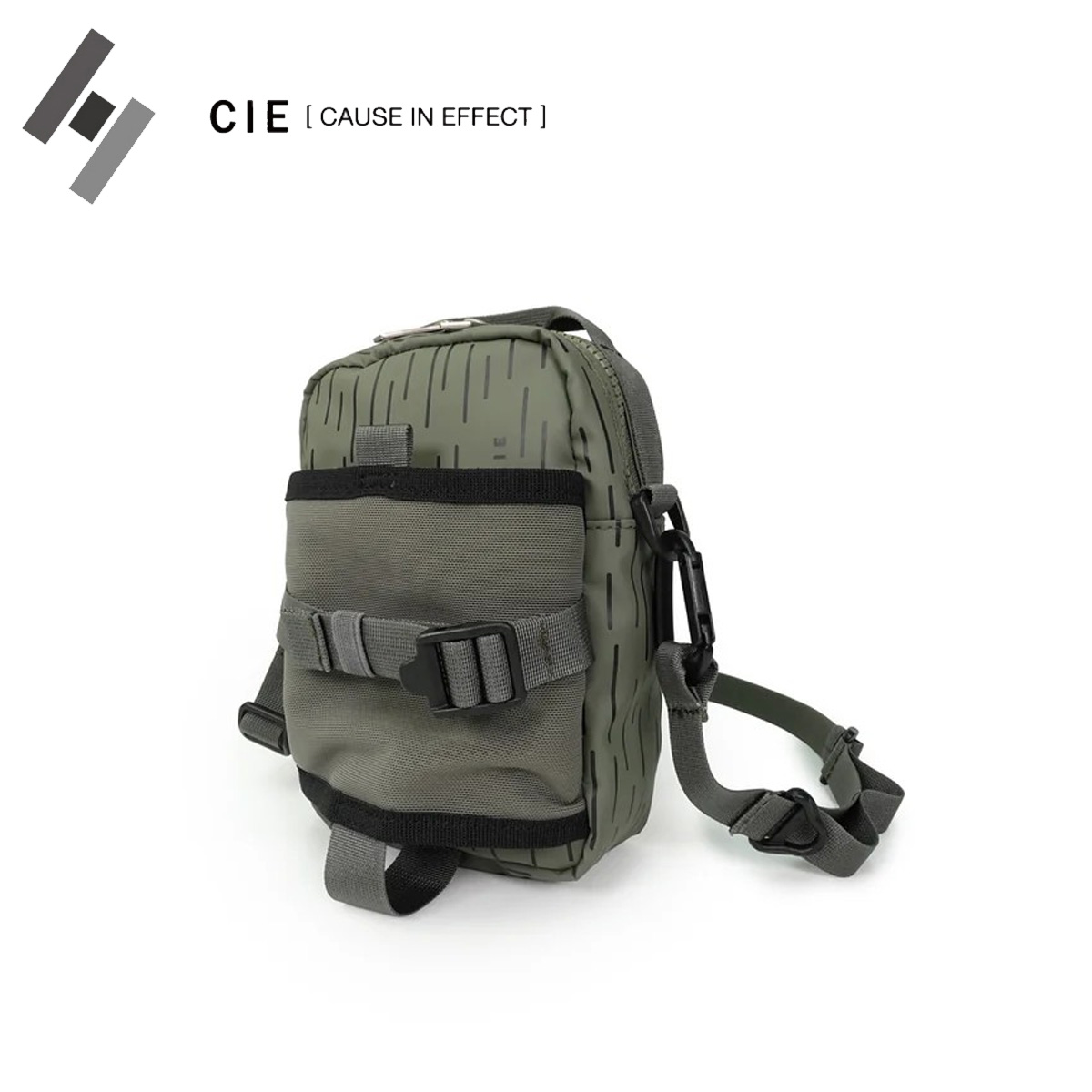 シー CIE ショルダーバッグ GRID3 BOTTLE MINI SHOULDER BAG (S) LIMITED EDITION - RAIN CAMO - ショルダーバッグ 032067RC 【決まり売りわたす店】 OLIVE