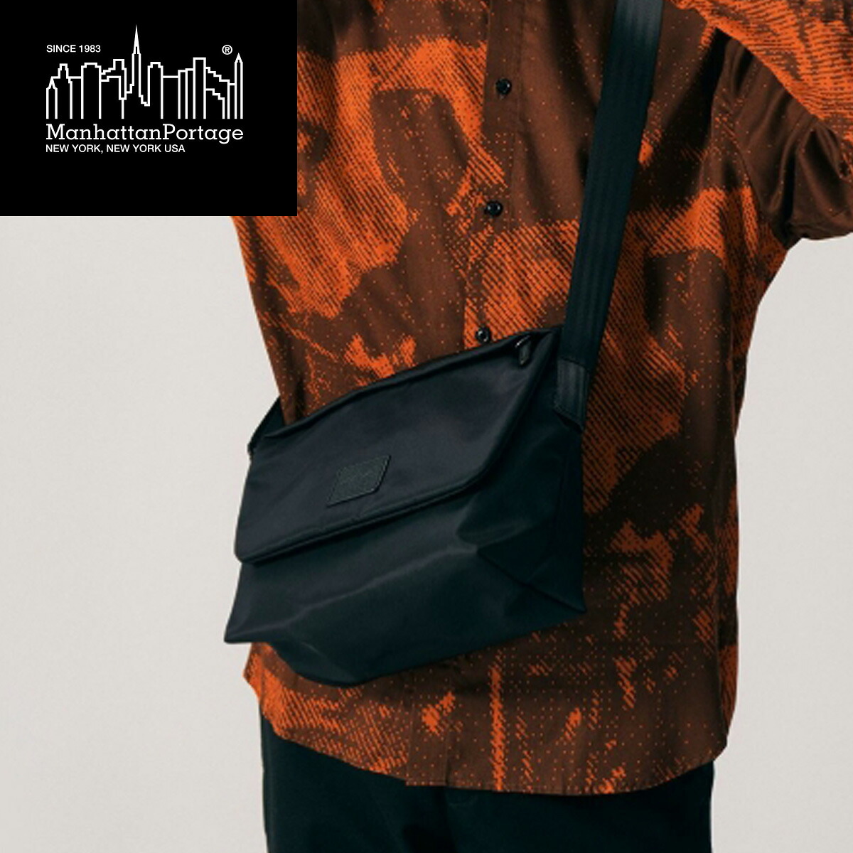 マンハッタンポーテージブラックレーベル メッセンジャーバッグ Manhattan Portage BLACK LABEL IRVING MESSENGER BAG (LG) W/ TWILL BINDING メッセンジャーバッグ MP2600LTWLBL-TB 【正規販売店】