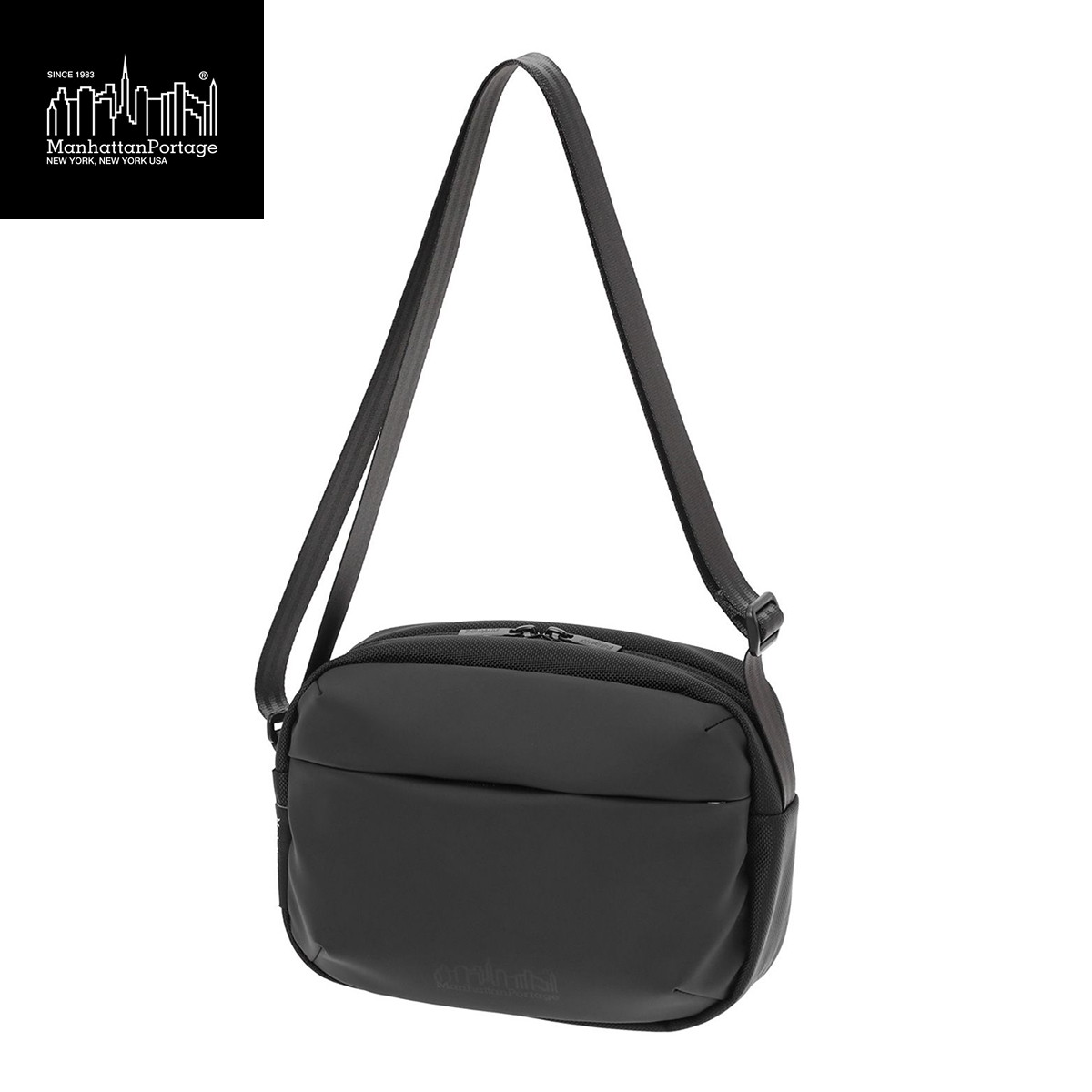 マンハッタンブラック ショルダーバッグ Manhattan BLACK BANTAM SHOULDER BAG VEGGIE LEATHER ショルダーバッグ メンズ レディース 防水 MP2408VGLBL 【正規販売店】