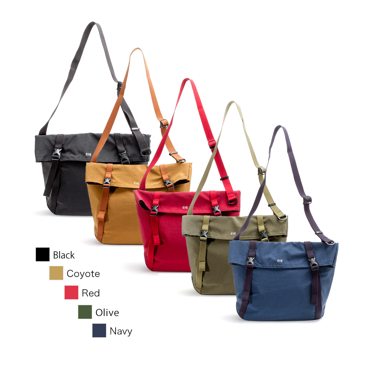 CIE シー ショルダーバッグ 斜めがけ シュリンクナイロン SHRINK NYLON SHOULDER メンズ レディース 日本製 021810 [ ノベルティプレゼント ]【正規販売店】 cp2303