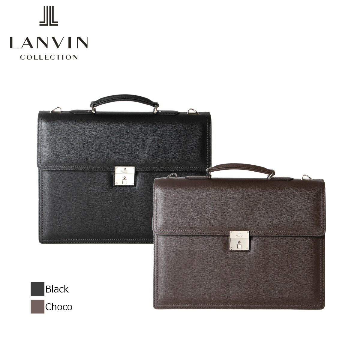 ランバンコレクション レザービジネスバッグ A4 カブセ ビジネスバッグ マクシム LANVIN COLLECTION 280523