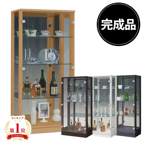 【最大全額タダ！5/25限定で当選確率2分の1】【開梱設置無料】コレクションラック 完成品 コレクションケース 4段 背面ミラー 飾り棚 コレクション 収納 棚 コレクションボード 陳列 キュリオケース ハイタイプ ガラス 幅60cm おしゃれ 木製 キャビネット