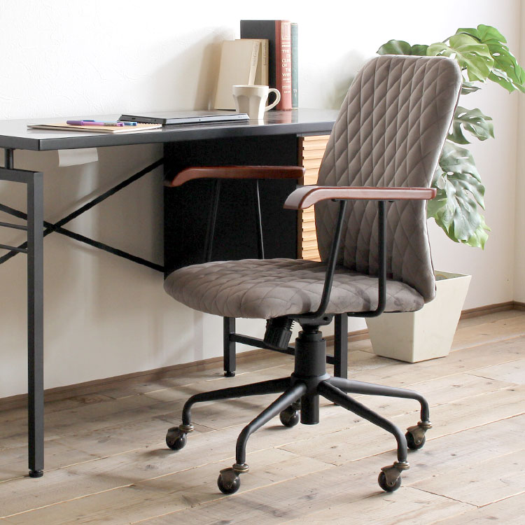 デスクチェア レトロ 椅子 オフィスチェア ラグジュアリー感のあるデスクチェアだから 机周りのオシャレになるオフィスチェア 必要最小限の機能だけでなく 程よい弾力が心地よいパソコンチェアです おしゃれ テレワーク デスク用チェア グレー 腰痛 チェア 疲れ