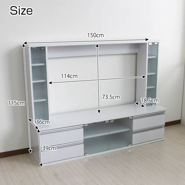 Samurai Furniture Tv Stand Tv Board High Type Storing 150cm In