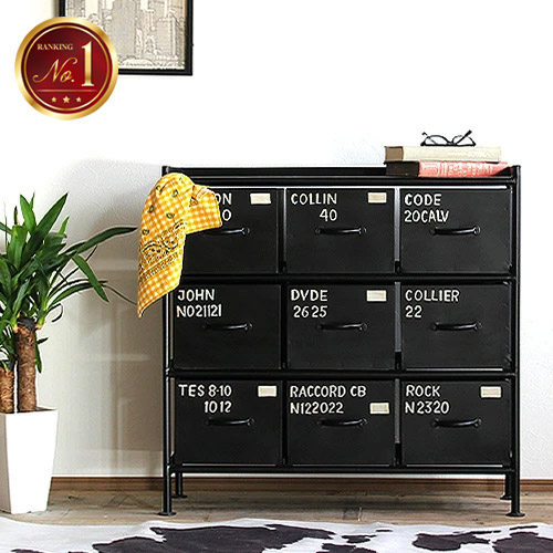 アイアンチェスト IRON WOODEN DRAWER CHEST / アイアンウッデンドロワーチェスト