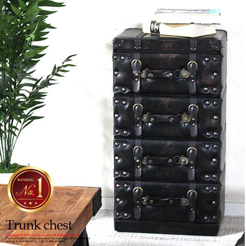 楽天市場】木箱 アンティーク ふた付き トランク収納 ボックス