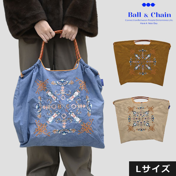 ｴﾝﾄﾘｰでﾎﾟｲﾝﾄ上乗ｾ 【送料無料】【即納】 Ball＆Chain ボールアンドチェーン 正規品 VICTORIAN HORSE Lサイズ バッグ エコバッグ トートバッグ 刺繍 ギフト A4 301168