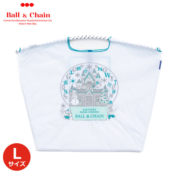 【送料無料】【即納】 Ball＆Chain ボールアンドチェーン 正規品 C.Snow Globe Lサイズ バッグ エコバッグ トートバッグ 刺繍 ギフト Ball and Chain ball&chain hideaki mihara 321108 の商品写真