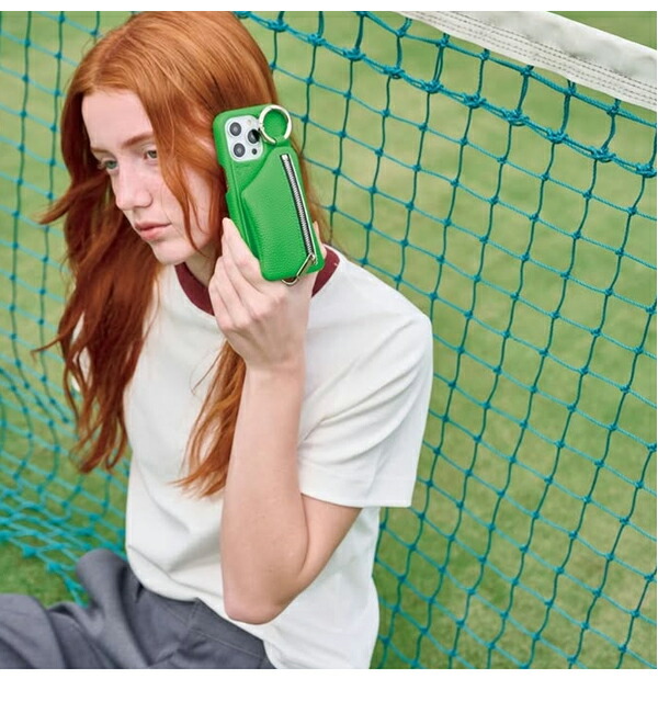 【ajew】iPhone13 ケース/ white （紐付き） 即納】 【iPhone13/13pro対応】 エジュー ajew cadenas zipphone