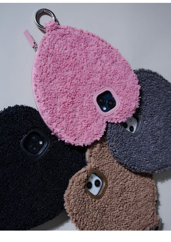 即納】 【iPhone対応】 エジュー ajew fluffy dress HEART case