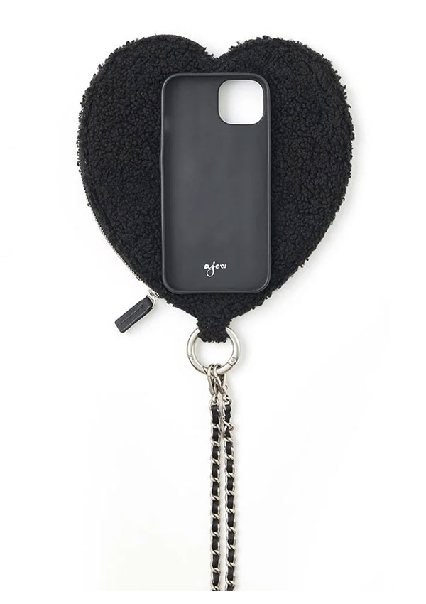 即納】 【iPhone対応】 エジュー ajew fluffy dress HEART case