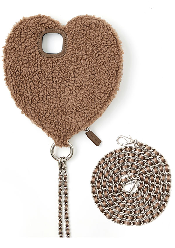 即納】 【iPhone対応】 エジュー ajew fluffy dress HEART case