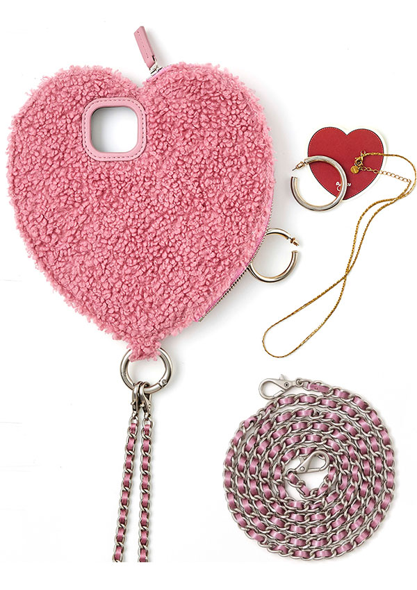 即納】 【iPhone対応】 エジュー ajew fluffy dress HEART case