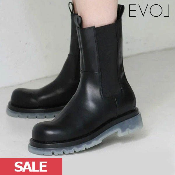 楽天市場】【SALE60%OFF】イーボル EVOL スクエアロングブーツ ブーツ