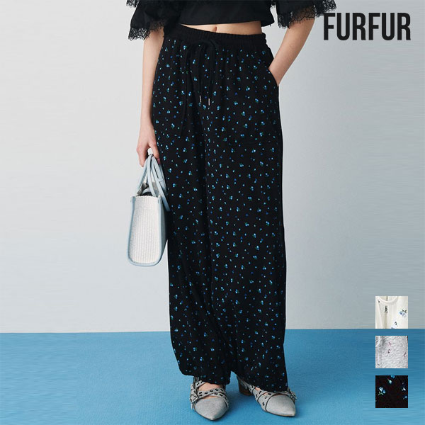 【楽天市場】【SALE10%OFF】ファーファー FURFUR ボトムス 26春夏 ミニフラワープリントスウェットパンツ 4月上旬~下旬予約 ...