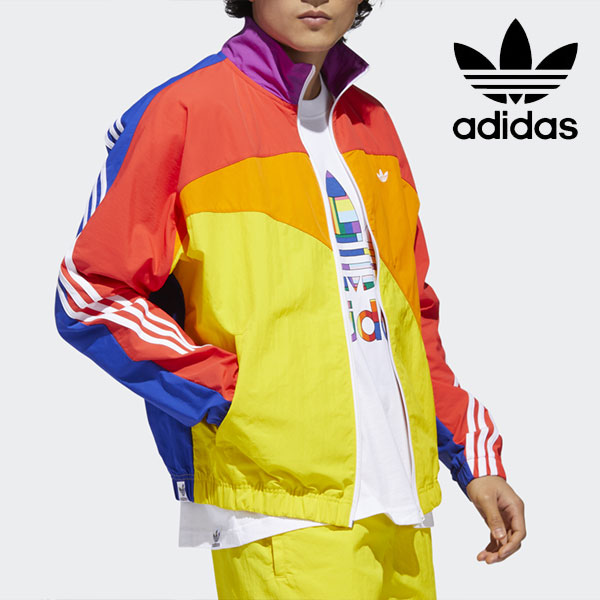 楽天市場 即納 Sale30 Off アディダスオリジナルス Adidas Originals Pride Off Center Jacket レディース ジャケット ウインドブレーカー ジャージ 羽織り トップス プライド Lgbt スポーツ 運動 ジム ランニングウェア カラフル 派手 Izc94 ダブルハート