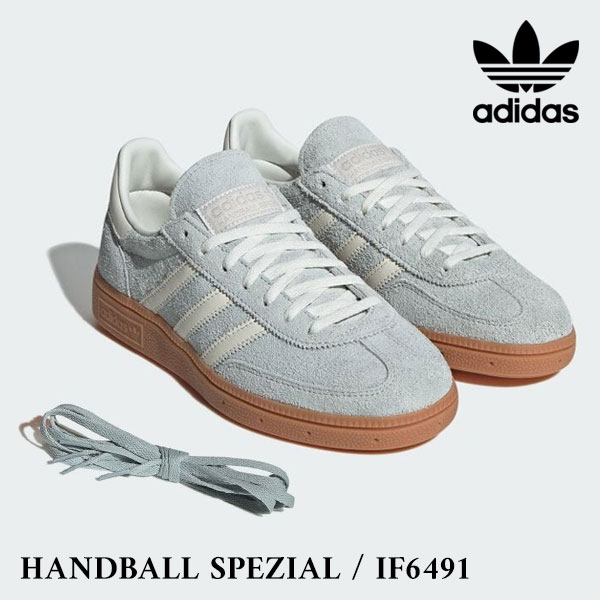 靴 adidas HANDBALL SPEZIAL W IF6491 US6.5 adidas Handball Spezial Shoes - Grey | Free Shipping with