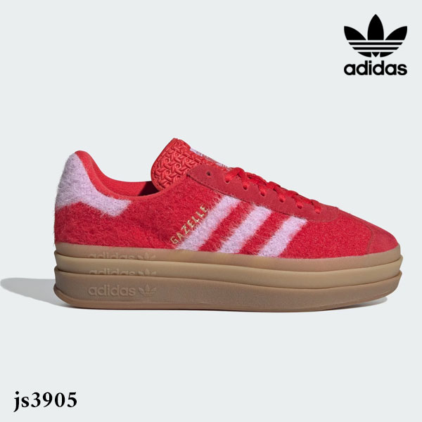 エントリーでポイント上乗セ 【スプリングセール10%OFF】【即納】アディダスオリジナルス adidas originals ガゼル ボールド / GAZELLE BOLD SHOES 靴 スニーカー モヘア ロゴ ギフト js3905