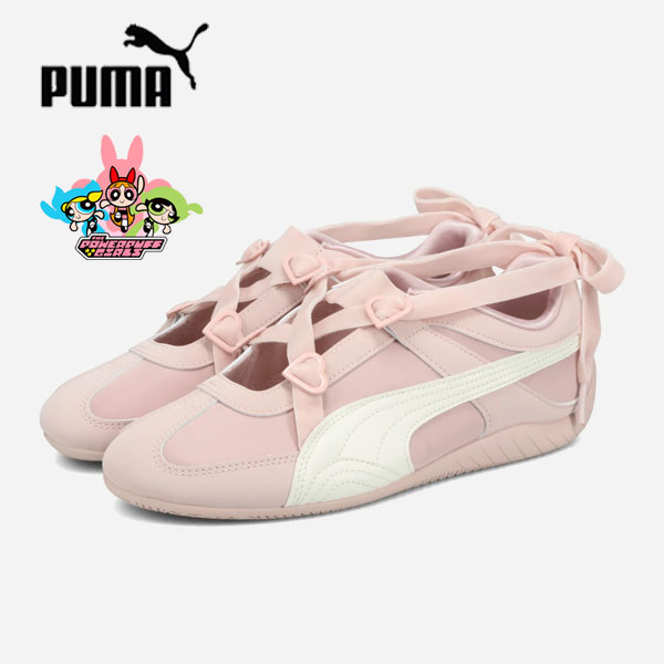 【即納】 プーマ PUMA PUMA×パワーパフガールズ スピードキャット ゴー スニーカー 靴 ローカット コラボ 運動 スポーツ 軽量 408102-01