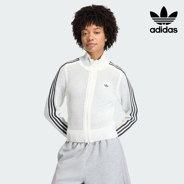 ｴﾝﾄﾘｰでﾎﾟｲﾝﾄ上乗ｾ 【即納】アディダスオリジナルス adidas originals ニット クロシェ ファイヤーバード トラックトップ アウター トラックジャケット 長袖 kc6496