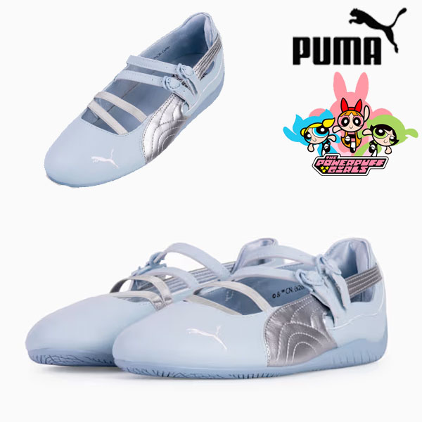 【即納】プーマ PUMA PUMA×パワーパフガールズ スピードキャット バレエシュー スニーカー 靴 ローカット コラボ 運動 スポーツ 軽量 408103-01