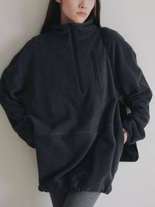 ｴﾝﾄﾘｰでﾎﾟｲﾝﾄ上乗ｾ アンヌーク anuke 2026Prefall ワンピース Fleece 2way Onepiece 9月下旬～10月中旬予約 フリースツーウェイワンピース ショート丈 長袖 26秋冬 62620307