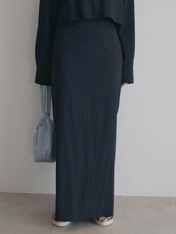ｴﾝﾄﾘｰでﾎﾟｲﾝﾄ上乗ｾ アンヌーク anuke 2026Prefall ボトムス Sheer Pencil Skirt 7月上旬～下旬予約 シアーペンシルスカート ロング丈 スカート 26秋冬 62620411 62620806
