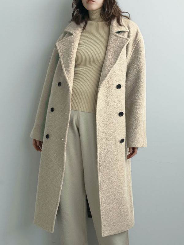 ジャケット・アウター anuke Collarless Cocoon Coat ànuke online store（アンヌーク） / Collarless Cocoon