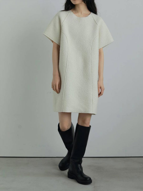 anuke ベロアバルーンワンピース 38Mサイズ anuke ベロアバルーンワンピースサイズ38