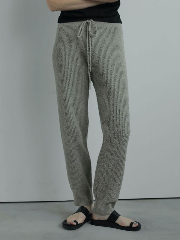 ｴﾝﾄﾘｰでﾎﾟｲﾝﾄ上乗ｾ 【セール60%OFF】【即納】アンヌーク anuke 2025FallWinter ボトムス Curlyarn Knit Pants カールヤーンニットパンツ フルレングス セットアップ イージーパンツ 25秋冬 62520508 62520703