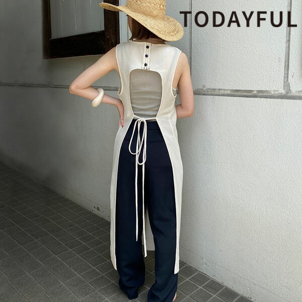 楽天市場 Todayful セール Sale50 Off トゥデイフル Backopen Mesh Dress バックオープンメッシュドレス ワンピース ロング丈 ノースリーブ ロングワンピース 袖なし メッシュ 透け感 重ね着 レイヤード クーポン利用不可 ダブルハート Double Heart