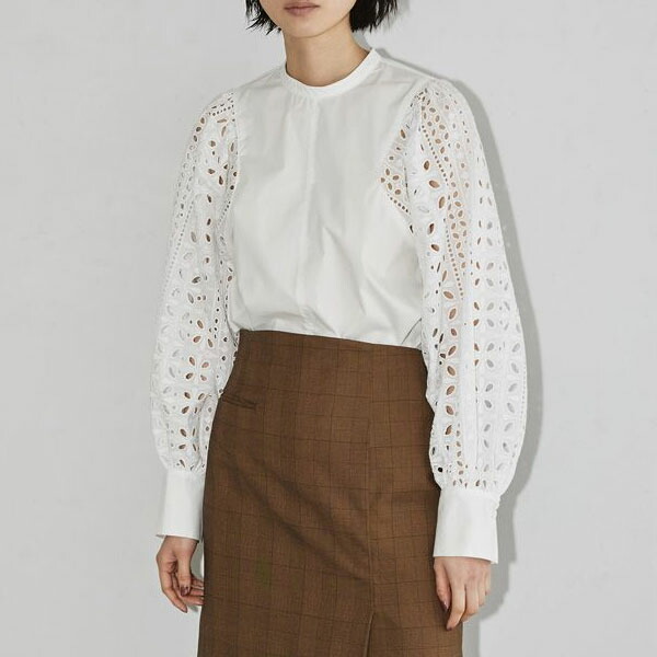 Lacesleeve Cotton Blouse ブラウス