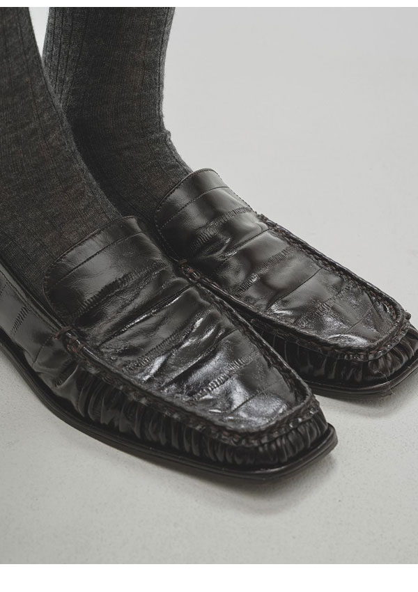 TODAYFUL スクエアトゥギャザーローファー シューズ 25秋冬 予約販売】トゥデイフル TODAYFUL 2026springsummer 靴 Squaretoe