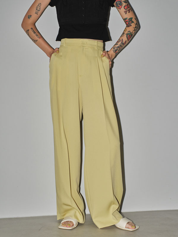 楽天市場】【即納】TODAYFUL トゥデイフルTuck Wide Trousers タック