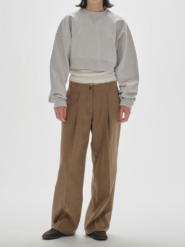 【SALE40%OFF】【即納】 トゥデイフル TODAYFUL ボトムス Lowwaist Wool Trousers ローウエストウールトラウザーズ ロング丈 ウール 12420713｜ダブルハート（DOUBLE HEART）