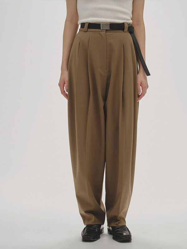 【SALE30%OFF】【即納】トゥデイフル TODAYFUL ボトムス Tapered Tuck Trousers テーパードタックトラウザーズ ロング丈 12520710 ☆☆｜ダブルハート（DOUBLE HEART）