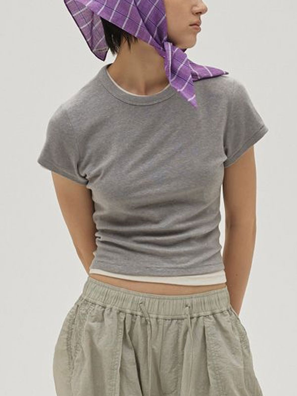 ｴﾝﾄﾘｰでﾎﾟｲﾝﾄ上乗ｾ 【予約販売】トゥデイフル TODAYFUL 2026springsummer トップス Compact Smooth T-shirts 4月下旬～5月中旬予約 コンパクトスムースTシャツ 半袖 クロップド丈 12610617 12510620 26春夏