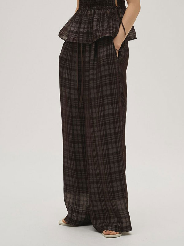 【SALE30%OFF】【即納】トゥデイフル TODAYFUL 2026springsummer ボトムス Check Jacquard Pants チェックジャガードパンツ フルレングス 12610710 12610412 12610301 26春夏|ダブルハート(DOUBLE HEART)