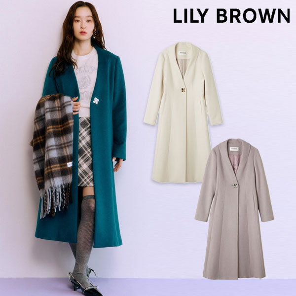 Lilly Brown ウールケープコート LILY BROWN（リリーブラウン） ケープコート 23秋冬 LWFC234037 (50