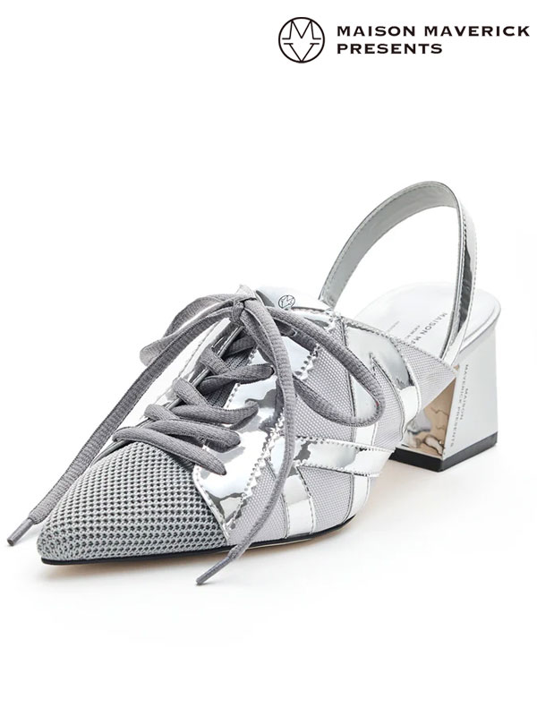 【即納】メゾン・マヴェリック MAISON MAVERICK シューズ Hybrid Sneakers Block Heels ハイブリッドスニーカーブロックヒール 靴 パンプス ミュール ms2542｜ダブルハート（DOUBLE HEART）