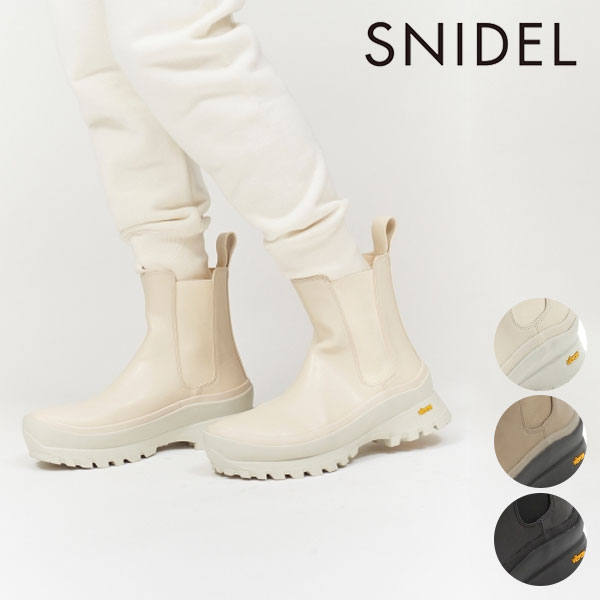 21年最新海外 スナイデル Snidel 21春夏 2nd 6月上旬 6月下旬予約 Vibram サイドゴアブーツ レディース ブーツ レイニーブーツ レインブーツ 長靴 雨の日 撥水 アウトドア キャンプ サイドゴア ショートブーツ カジュアル 厚底 Swgs ダブルハート Double