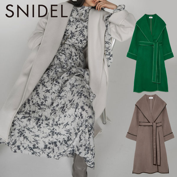 スナイデル Snidel 21秋冬 10月下旬 11月中旬予約 パイピングフードコート レディース アウター コート ロングコート フード パイピング リボン 紐 ゆったり オーバーサイズ あったか 防寒対策 オフィスカジュアル シンプル ベーシック Swfc2150 Gamerzos Com