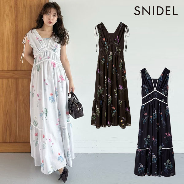 【美品/完売品】SNIDEL デニム ノースリーブロングワンピース デニムマーメイドワンピース（マキシ丈/ロングワンピース