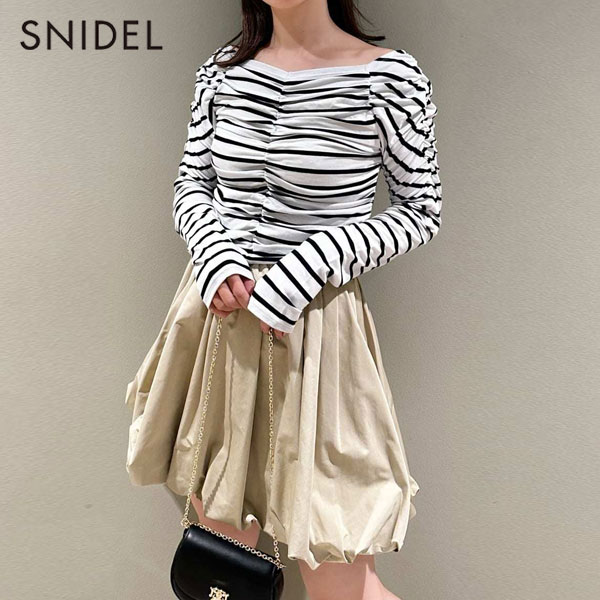ｴﾝﾄﾘｰでﾎﾟｲﾝﾄ上乗ｾ 【ｽﾌﾟﾘﾝｸﾞｾｰﾙ10%OFF】【即納】スナイデル SNIDEL ボトムス 26春夏 バルーンフレアスカショーパン ミニ丈 ショートパンツ スカート swfp261232 8,762円